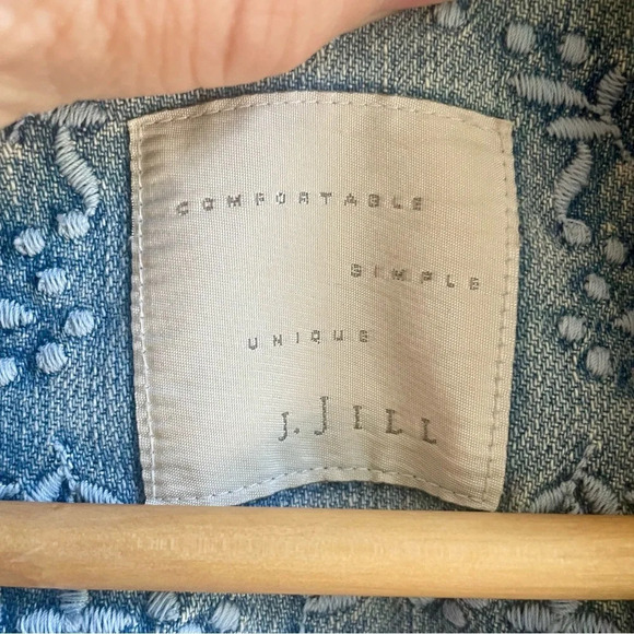 J. Jill Light Wash Jean Jacket, XS - Picture 9 of 14